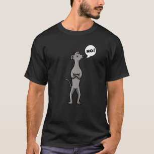 Italian Greyhound Slim Dog Italian Sighthound Stub T-Shirt