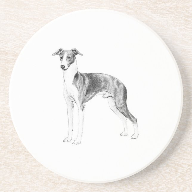 Italian Greyhound Style Coaster (Front)