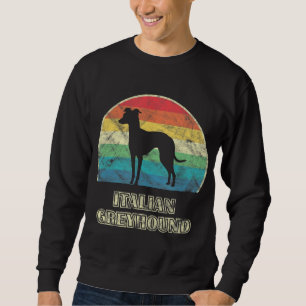 italian greyhound  style dog sweatshirt