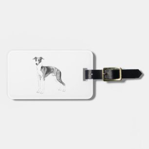 Italian Greyhound Style Luggage Tag