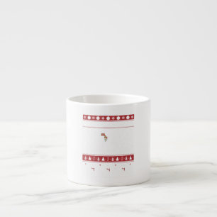 Italian Greyhound Through Snow Cute Christmas Espresso Cup