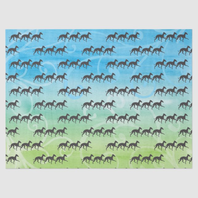 Italian Greyhound Tissue Paper (Front)