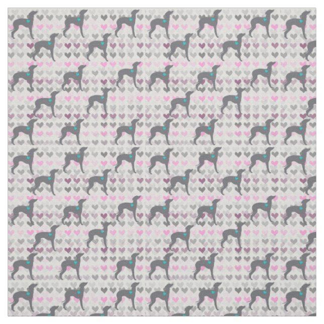 Italian Greyhound Valentines Day Joann Fabric (Swatch)