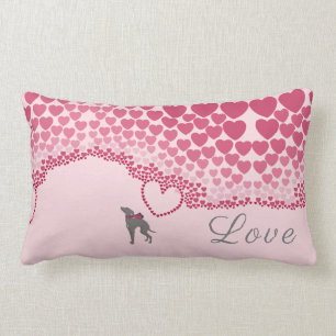 Italian Greyhound Valentines Day Pillow