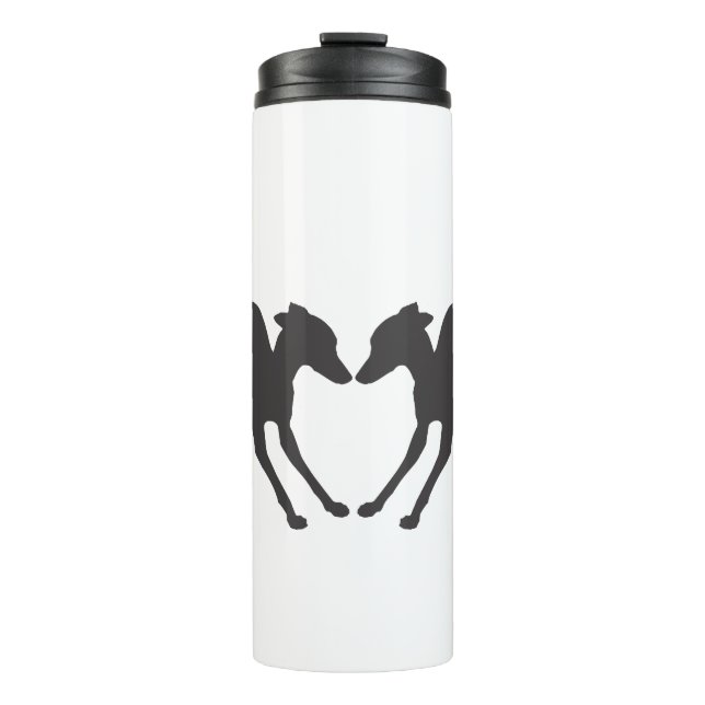 Italian Greyhounds Playful IGs Thermal Tumbler (Front)