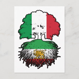 Italian Grown Iranian Roots Lion and Sun Postcard
