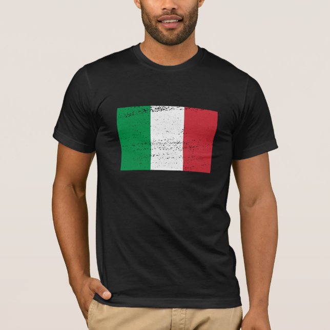 Italian Grunge Flag T-Shirt (Front)
