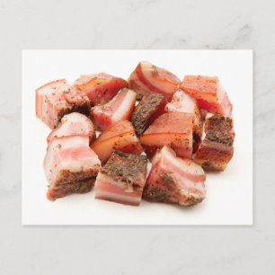 Italian guanciale postcard