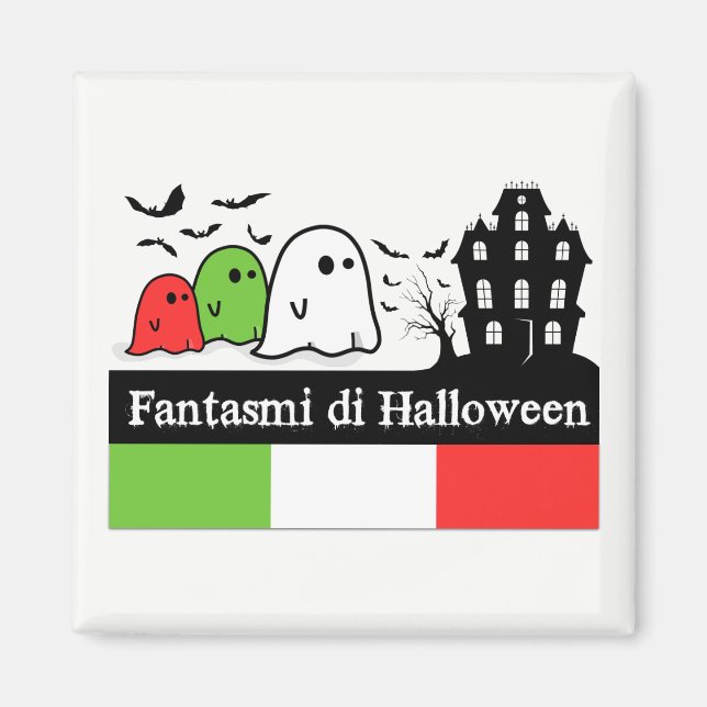 Italian Halloween Ghosts, Fantasmi di Halloween Magnet (Front)