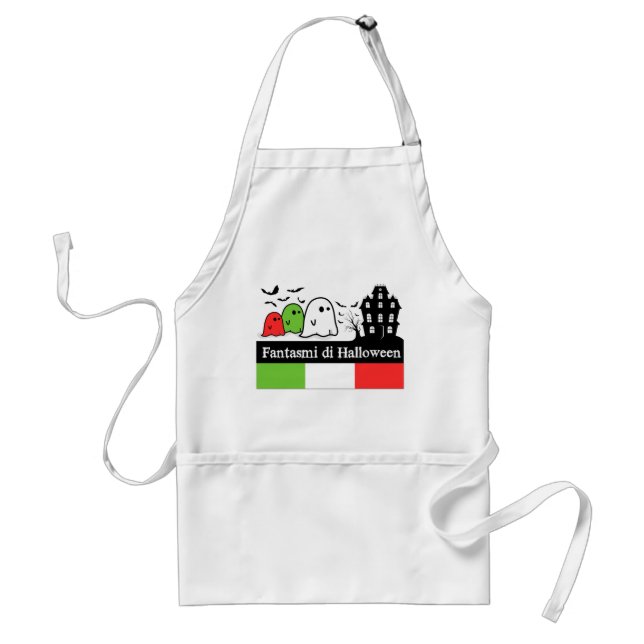 Italian Halloween Ghosts, Fantasmi di Halloween Standard Apron (Front)