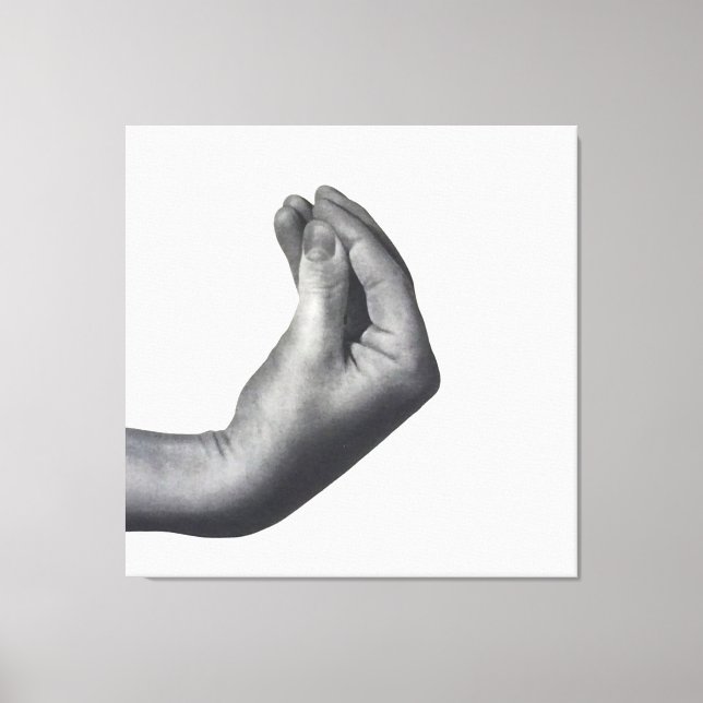 Italian Hand Canvas Print (Front)