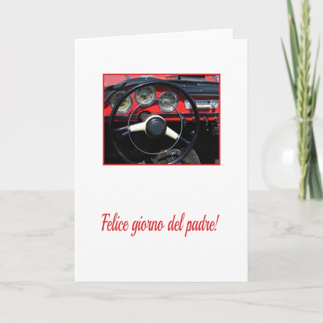 Italian Happy Father's day Card (Front)