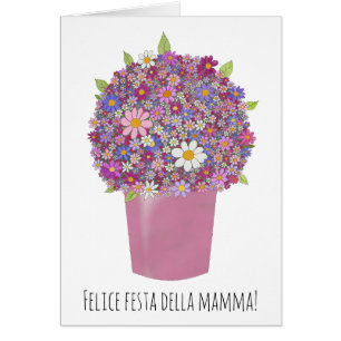 italian Happy Mother’s Day Pink Bouquet