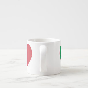 Italian Heart Flag Espresso Cup