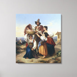 Italian Herdsman, 1835 Canvas Print