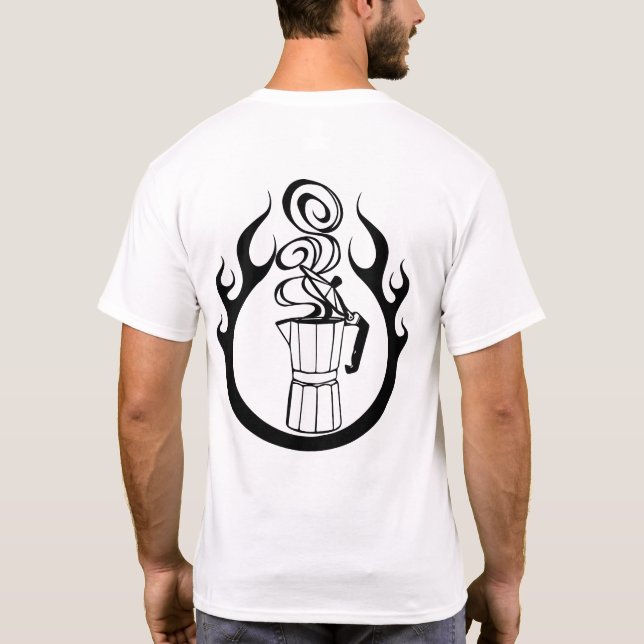 Italian Hot Coffee Maker T-Shirt (Back)