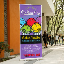 Italian Ice Business Customisable Promotional