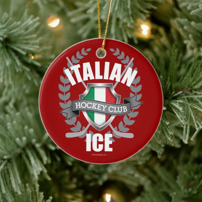 Italian Ice Ceramic Ornament (Tree)