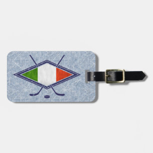 Italian Ice Hockey Luggage Tag Template