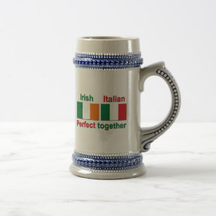 Italian Irish - Perfect Together! Beer Stein