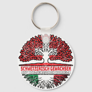 Italian Italienisch Schweizer Schweiz Baum Wurzel Key Ring