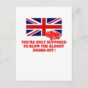 Italian Job Union Jack shirts Postcard