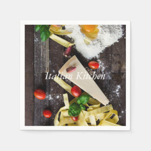 Italian Kitchen Food Personalise Text Napkin