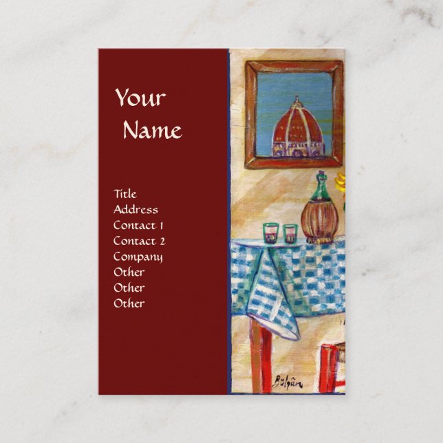 ITALIAN KITCHEN IN FLORENCE BUSINESS CARD (Front)