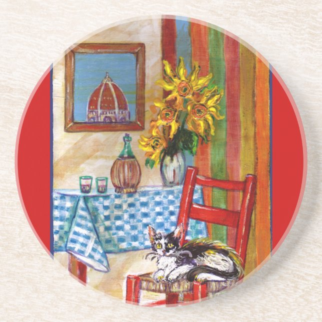 ITALIAN KITCHEN IN FLORENCE COASTER (Front)