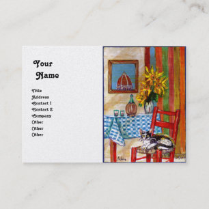 ITALIAN KITCHEN IN FLORENCE,white pearl Business Card