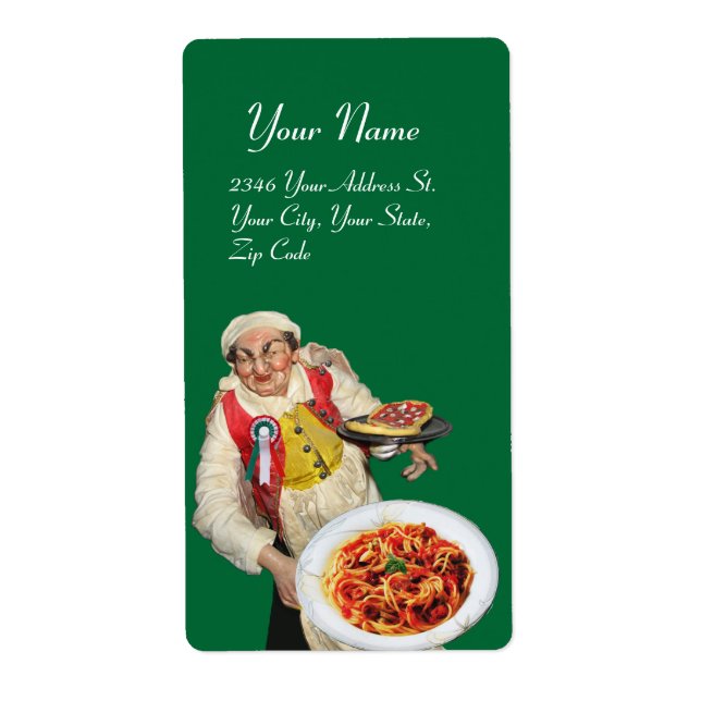 ITALIAN KITCHEN red green white (Front)