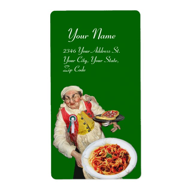 ITALIAN KITCHEN red green white (Front)