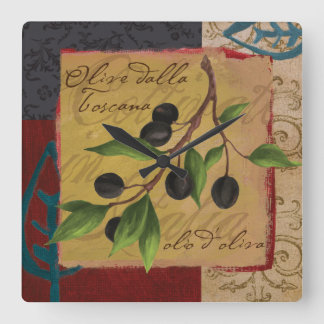 Italian Kitchen Tuscan Olives Wall Clock