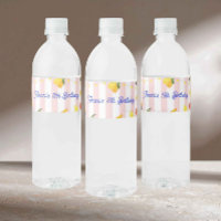 Italian La Dolce Vita Water Bottle Label