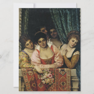 Italian Ladies on a Balcony Card