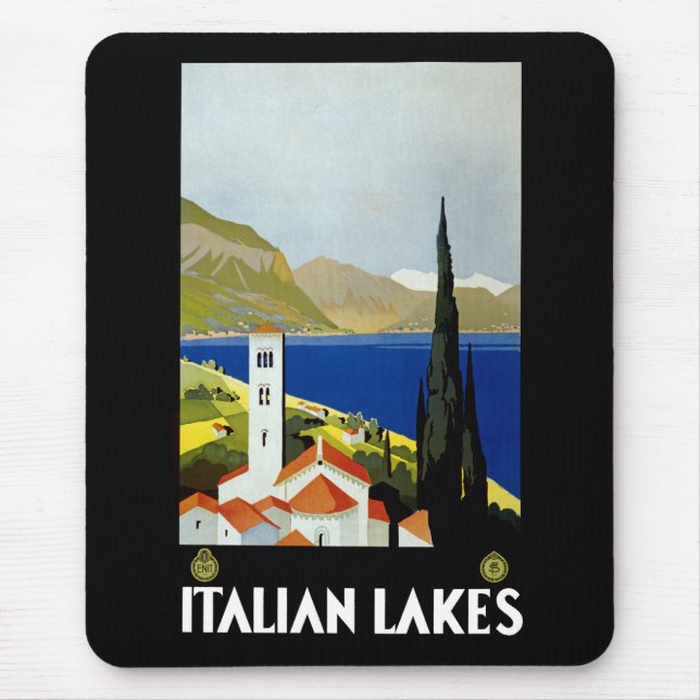 Italian Lakes Mouse Pad (Front)