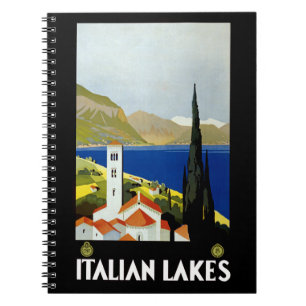 Italian Lakes Spiral Notebook