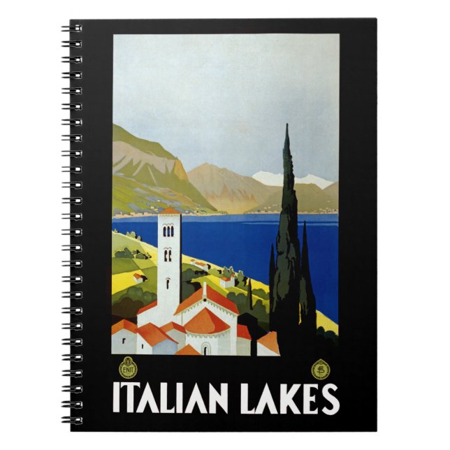 Italian Lakes Spiral Notebook (Front)