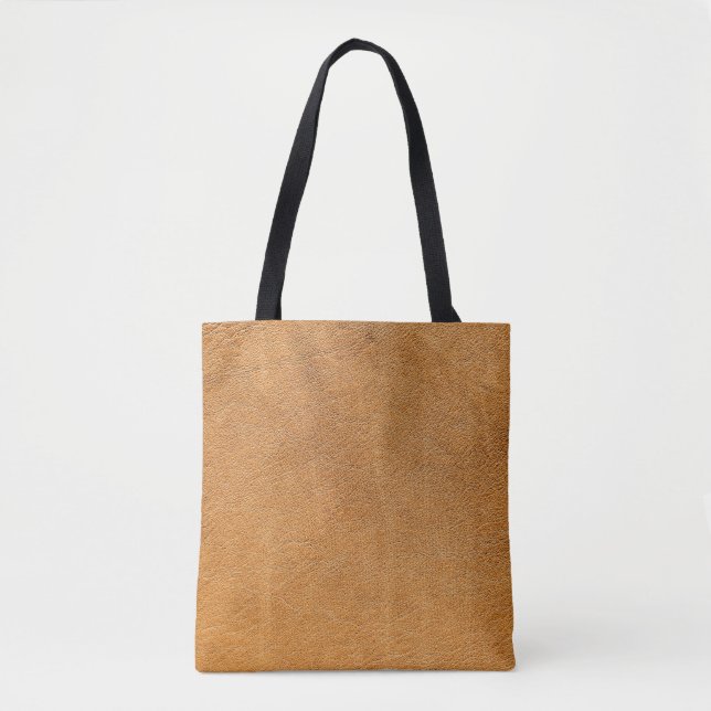 Italian Lambskin Leather: Vintage Texture Tote Bag (Front)