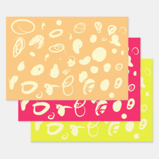 Italian landscape colours wrapping paper sheets