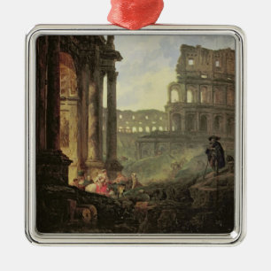 Italian landscape metal tree decoration