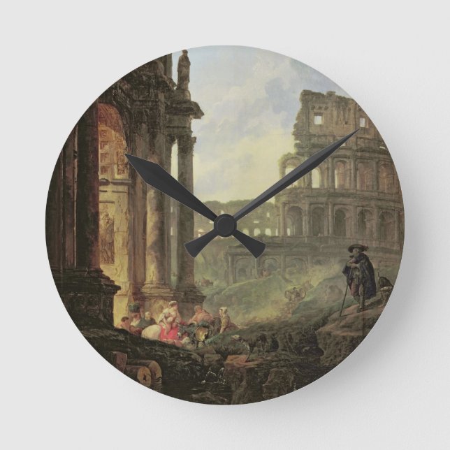 Italian landscape round clock (Front)