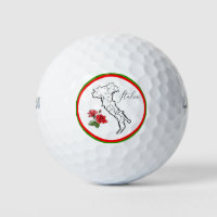 *~* Italian Language Italia Italy Map Rose