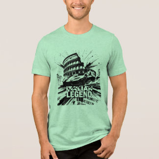 Italian Legend Colosseum and Super Car  Tri-Blend Shirt