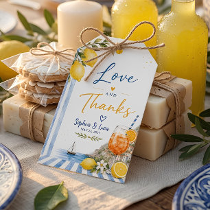 Italian Lemon Amalfi Coast Wedding Gift Tags