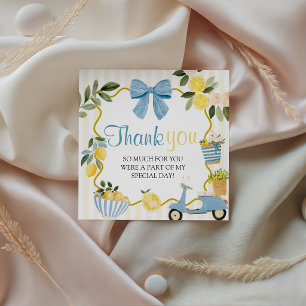 Italian Lemon Birthday Party Favour Tags