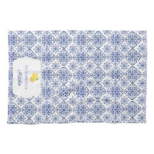 Italian Lemon Blue Tile Personalised Mediterranean