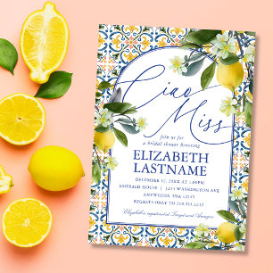Italian Lemon Bridal Shower Invitation