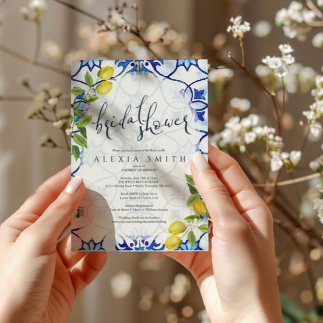 Italian Lemon Bridal Shower Invite Sicilian Style (Creator Uploaded)