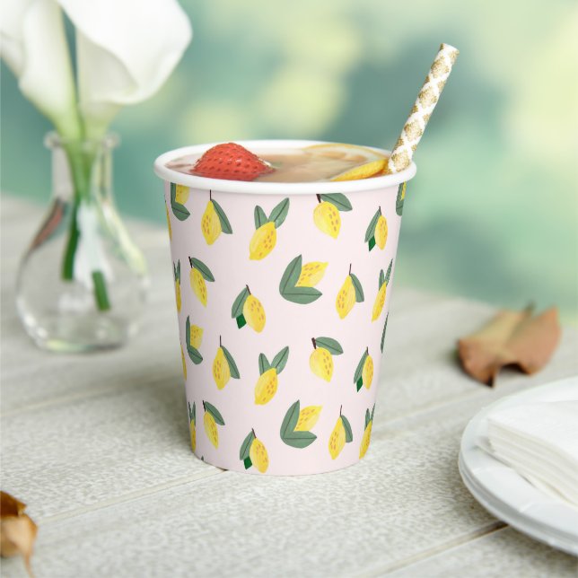 Italian Lemon Bridal Shower  Paper Cups (Insitu)